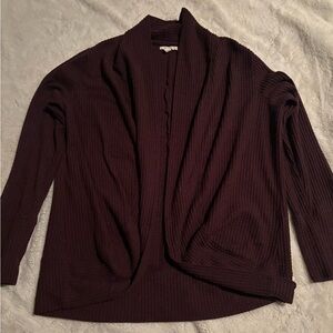 Maurices Deep Purple Open Cardigan